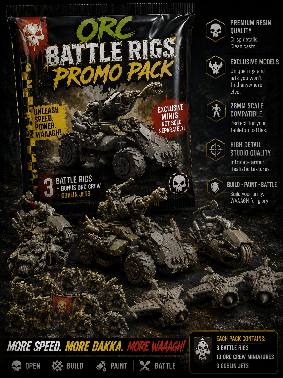 Orc Battle Rigs Promotion Pack(Loot Crate D20 Roll Every Order)