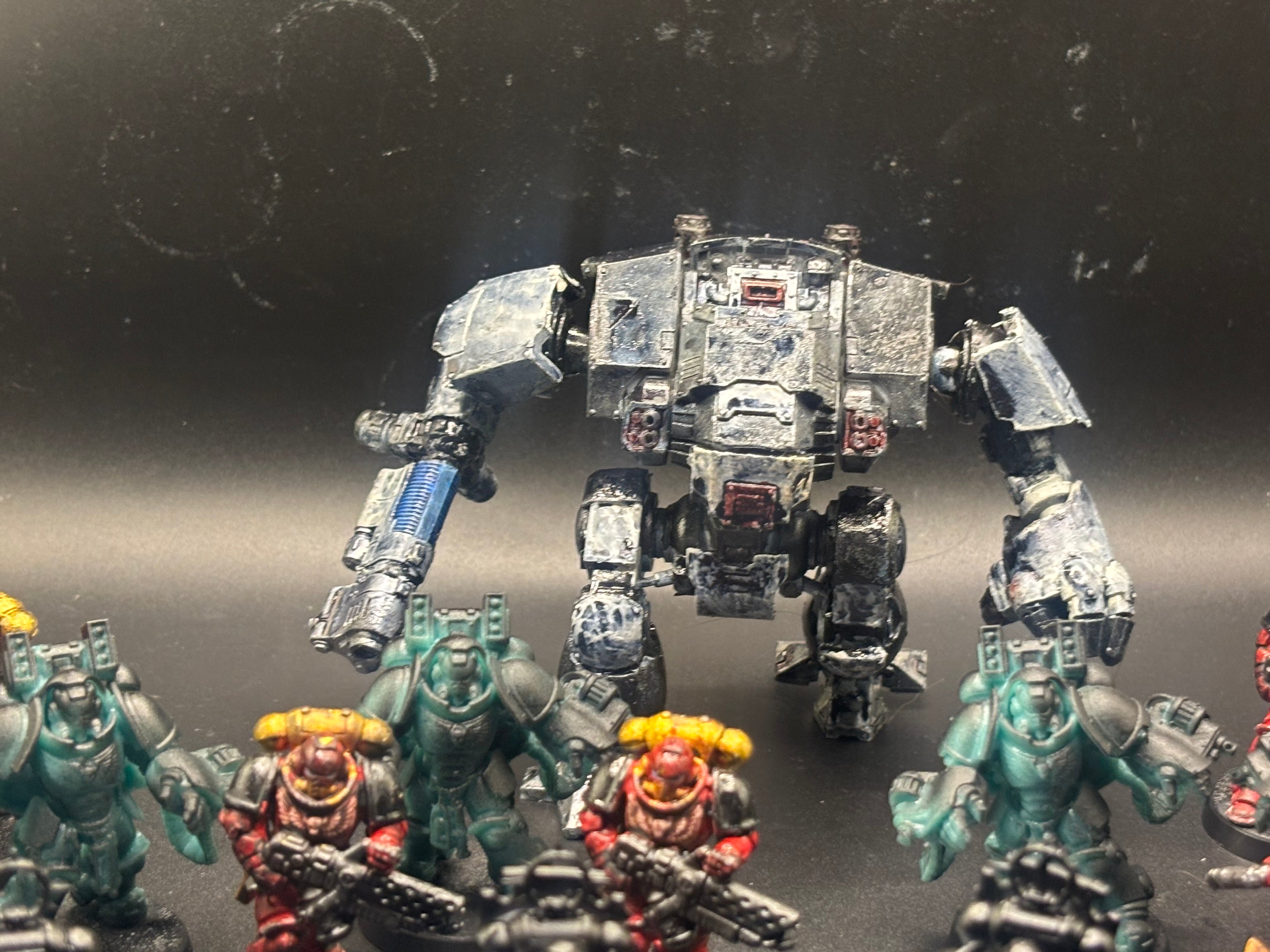 Black Templar / Space Crusader Resin Army Lot – Dreadnought, Veterans & Heavy Infantry