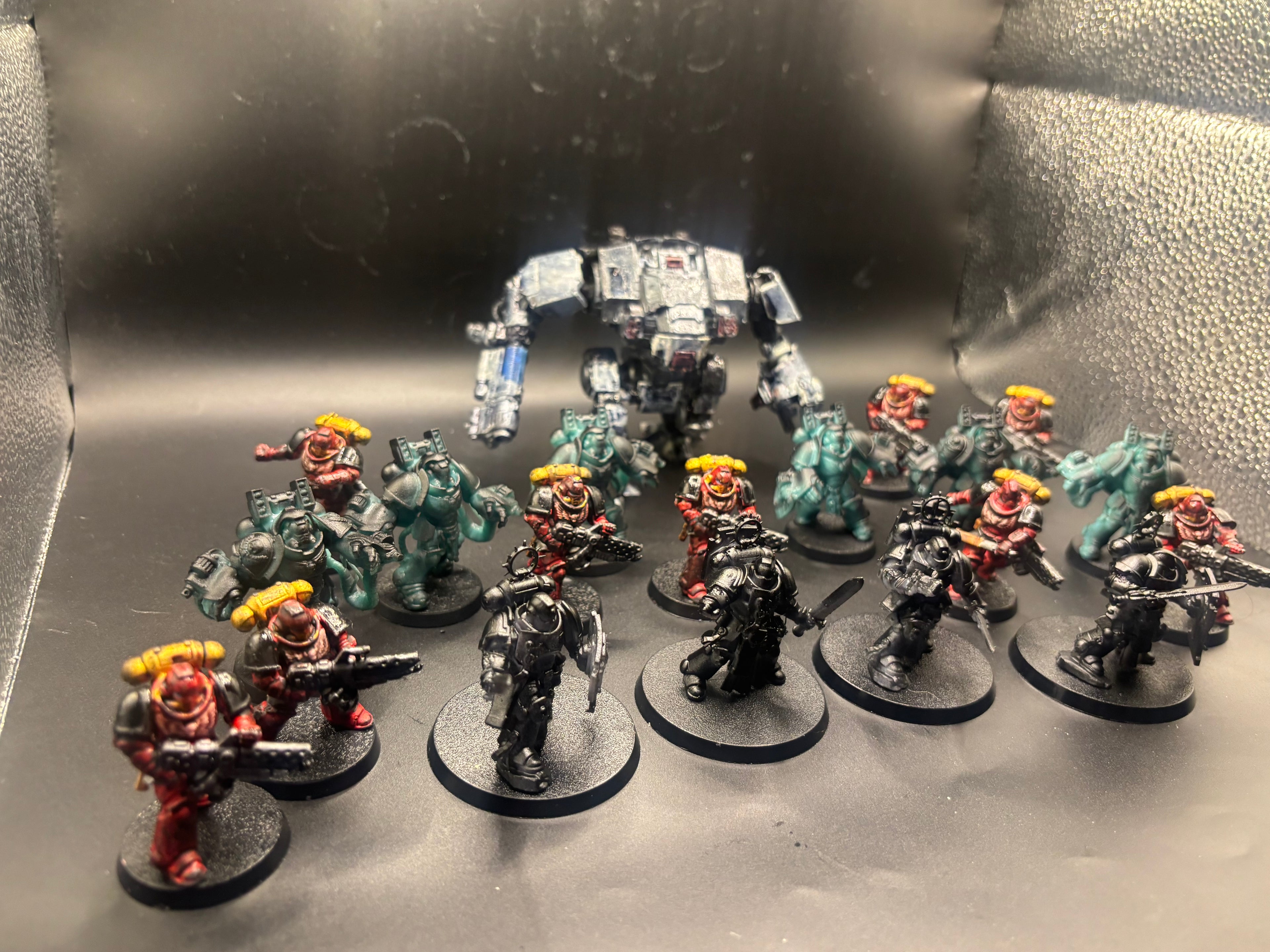 Black Templar / Space Crusader Resin Army Lot – Dreadnought, Veterans & Heavy Infantry
