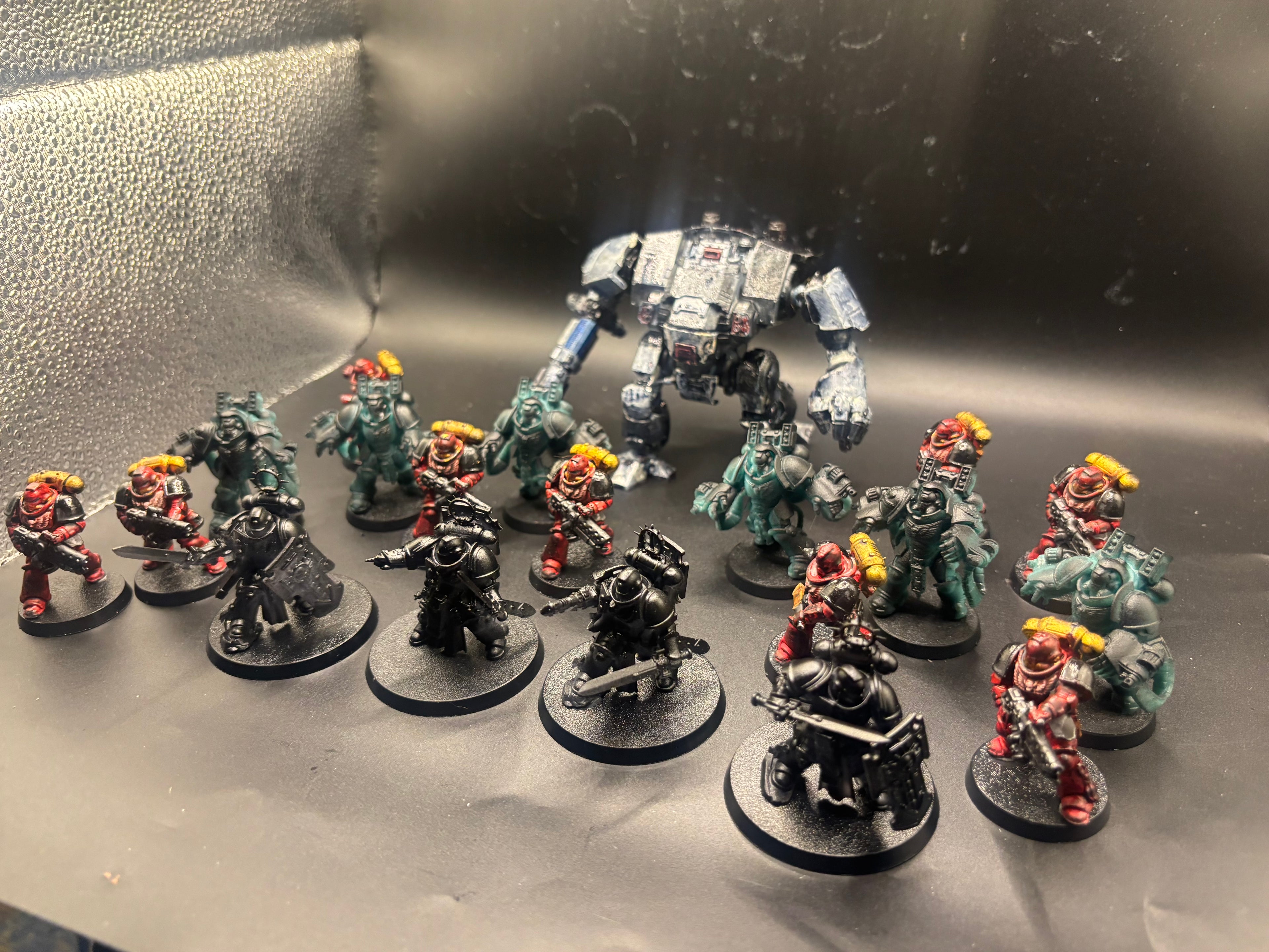 Black Templar / Space Crusader Resin Army Lot – Dreadnought, Veterans & Heavy Infantry