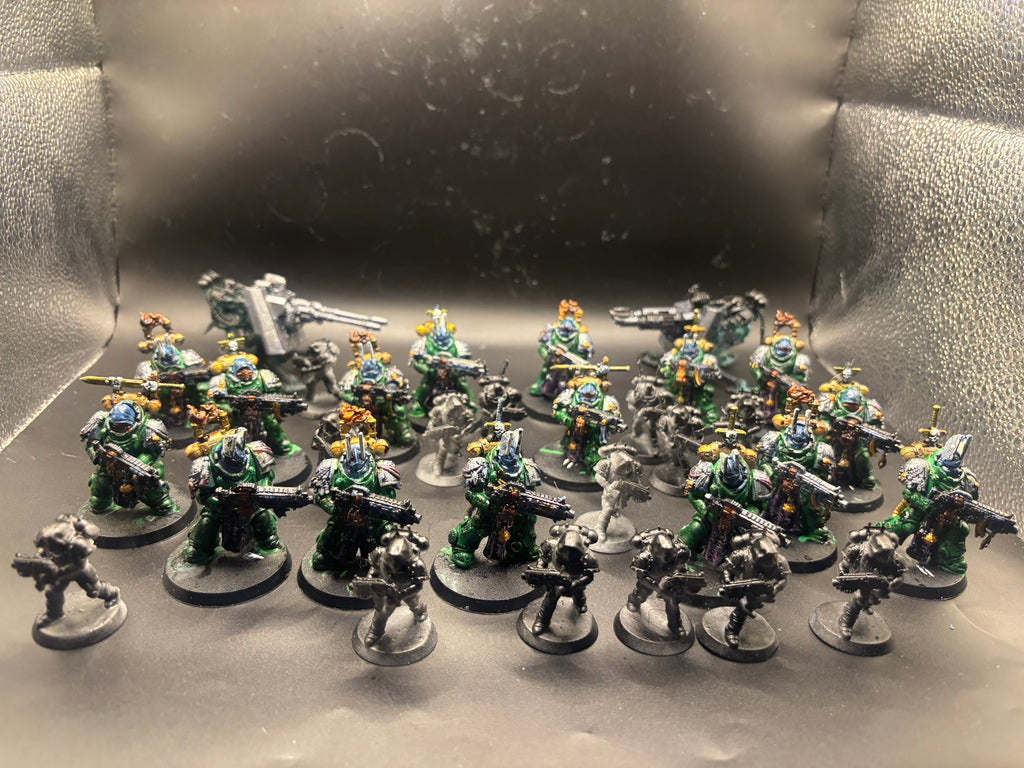 Sci-Fi Veteran Army Lot – Heavy Infantry, Turrets & Scouts (Resin/Polymer)