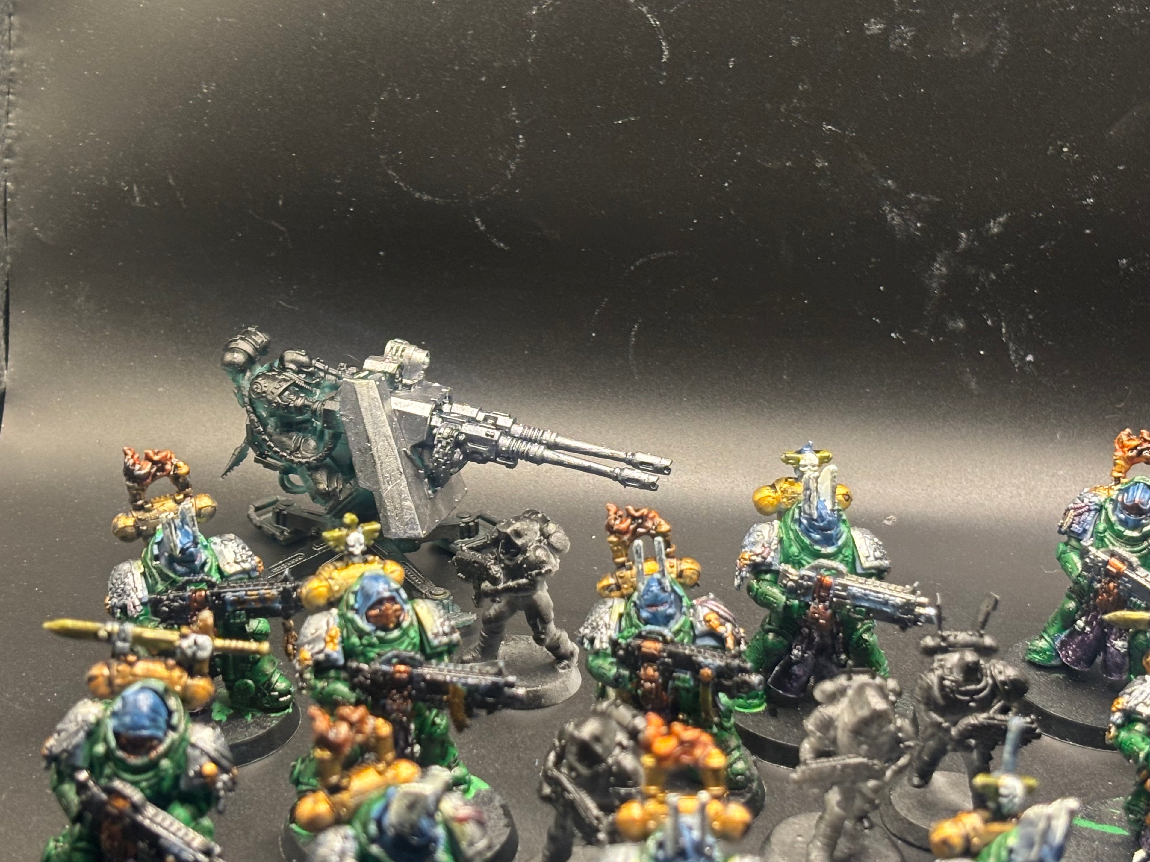 Sci-Fi Veteran Army Lot – Heavy Infantry, Turrets & Scouts (Resin/Polymer)