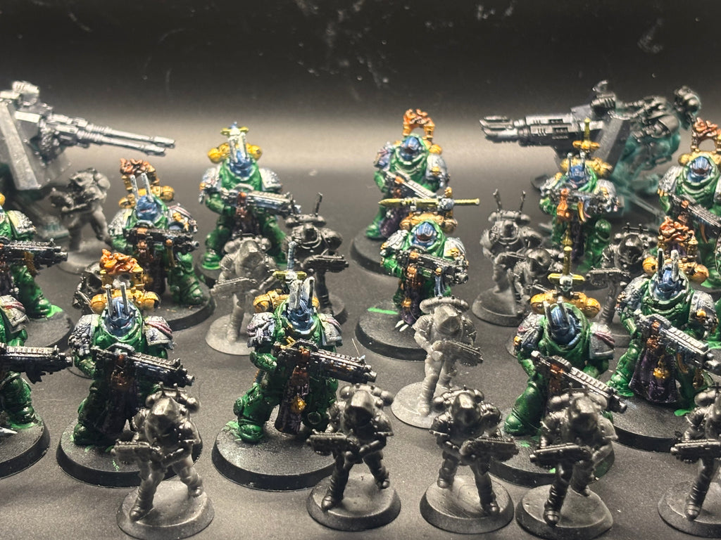 Sci-Fi Veteran Army Lot – Heavy Infantry, Turrets & Scouts (Resin/Polymer)